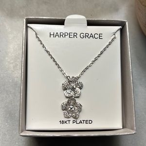 18KT Plated Necklace with Flowers